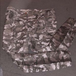 NEW size 12 grey camo velvet-ish jeans